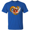 CINCINNATI BENGALS T Shirt Hoodie Color Water Heart