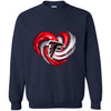 Atlanta Falcons T Shirt Hoodie Color Water Heart