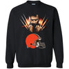 Wolverine CLEVELAND BROWNS T-Shirts Hoodie Ugly Christmas Sweater