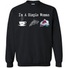 Colorado Avalanche T Shirt Hoodie I Am A Simple Woman Love Coffe Pizza Colorado Avalanche