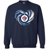 Winnipeg Jets T Shirt Hoodie Color Water Heart