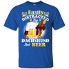 Dachshund T Shirts Hoodie  Funny Dachshund And Beer
