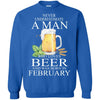 Beer T Shirts Hoodie  Never Underestimate A Man FEBRUARY