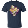 Chihuahua T Shirts Hoodie  Funny Wearing Mexican Hat