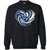 Tennessee Titans T Shirt Hoodie Color Water Heart