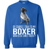 Boxer T Shirts Hoodie  Of Course I Talk To