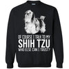 Shih Tzu T Shirts Hoodie  Of Course I Talk To