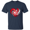 ATLANTA HAWKS T Shirt Hoodie Color Water Heart