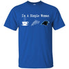 CAROLINA PANTHERS T Shirt Hoodie I Am A Simple Woman Love Coffe Pizza CAROLINA PANTHERS