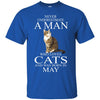 Cats T Shirts Hoodie  Never Underestimate A Man Who Loves Cats MAY