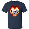 Soccer Tampa Bay Lightning T Shirts Hoodie Fire Heart