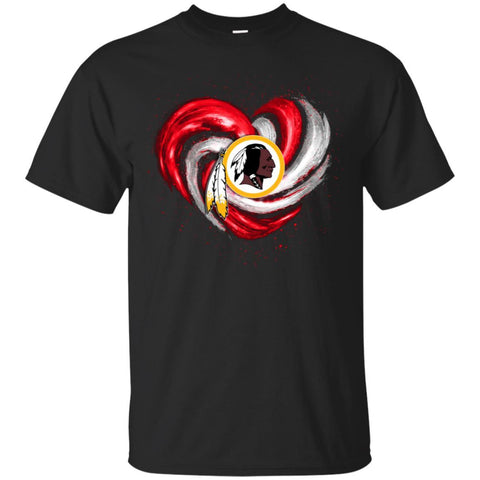 Washington Redskins T Shirt Hoodie Color Water Heart