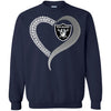 Oakland Raiders T-Shirts Hoodie Ugly Christmas Sweater Heart