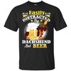 Dachshund T Shirts Hoodie  Funny Dachshund And Beer