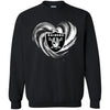 Oakland Raiders T Shirt Hoodie Color Water Heart