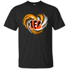 CINCINNATI BENGALS T Shirt Hoodie Color Water Heart