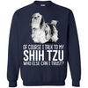 Shih Tzu T Shirts Hoodie  Of Course I Talk To