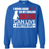 Bulldog T Shirts Hoodie  I Work Hard So My English Bulldog Can Live A Better Life