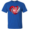 ATLANTA HAWKS T Shirt Hoodie Color Water Heart