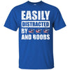 Columbus Blue Jackets T Shirts Hoodie Easily Distracted By Columbus Blue Jackets And Boobs