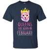 QUEENS CAT FEBRUARY T-Shirts Hoodie Ugly Christmas Sweater