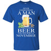 Beer T Shirts Hoodie  Never Underestimate A Man  NOVEMBER