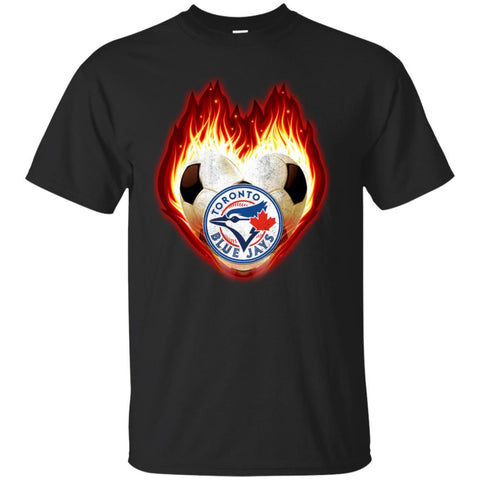 Soccer Toronto Blue Jays T Shirts Hoodie Fire Heart