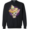 Chihuahua T Shirts Hoodie  Funny Wearing Mexican Hat