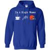 CLEVELAND BROWNS T Shirt Hoodie I Am A Simple Woman Love Coffe Pizza CLEVELAND BROWNS