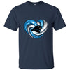 CAROLINA PANTHERS T Shirt Hoodie Color Water Heart