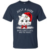 Cats UC Davis Aggies T Shirt Hoodie Ugly Christmas Sweater Just A Girl Who Loves Cats And Christmas