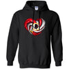 Washington Redskins T Shirt Hoodie Color Water Heart