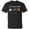 CLEVELAND BROWNS T Shirt Hoodie I Am A Simple Woman Love Coffe Pizza CLEVELAND BROWNS