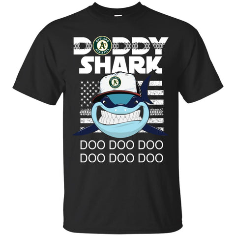Daddy Shark Oakland Athletics T Shirt Hoodie Ugly Christmas Sweater Daddy Shark Doo Doo Doo