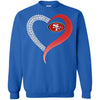 San Francisco 49ers T-Shirts Hoodie Ugly Christmas Sweater Heart