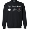 PORTLAND TRAIL BLAZERS T Shirt Hoodie I Am A Simple Woman Love Coffe Pizza PORTLAND TRAIL BLAZERS