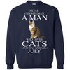 Cats T Shirts Hoodie  Never Underestimate A Man Who Loves Cats JULY