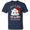 Cats Charleston Southern Buccaneers T Shirt Hoodie Ugly Christmas Sweater Just A Girl Who Loves Cats And Christmas