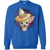 Chihuahua T Shirts Hoodie  Funny Wearing Mexican Hat