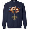 Wolverine New Orleans Saints T-Shirts Hoodie Ugly Christmas Sweater