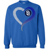 San Diego Padres T Shirts Hoodie Love Heart