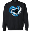 CAROLINA PANTHERS T Shirt Hoodie Color Water Heart