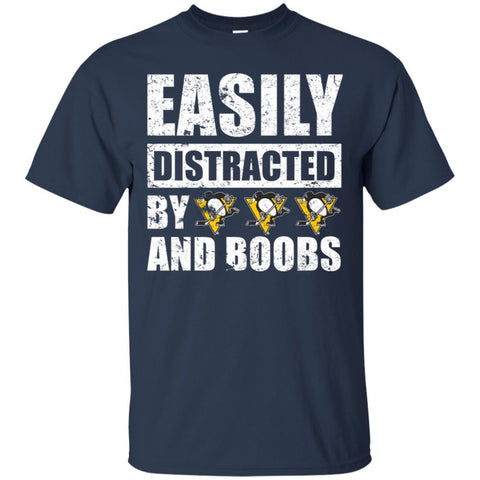 Pittsburgh Penguins T Shirts Hoodie Easily Distracted By Pittsburgh Penguins And Boobs