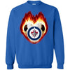 Soccer Winnipeg Jets T Shirts Hoodie Fire Heart