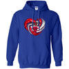 CHICAGO BULLS T Shirt Hoodie Color Water Heart