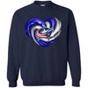 Columbus Blue Jackets T Shirt Hoodie Color Water Heart