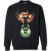 Wolverine MILWAUKEE BUCKS T-Shirts Hoodie Ugly Christmas Sweater