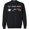 Arizona Cardinals T Shirt Hoodie I Am A Simple Woman Love Coffe Pizza Arizona Cardinals