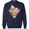 Chihuahua T Shirts Hoodie  Funny Wearing Mexican Hat