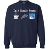 New York Rangers T Shirt Hoodie I Am A Simple Woman Love Coffe Pizza New York Rangers